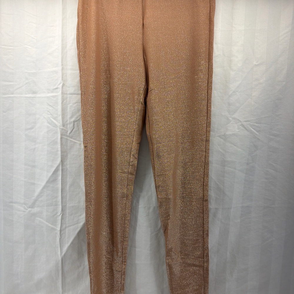SKIMS Shimmering Tan Skinny Pants
